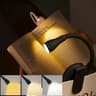 Rechargeable Book Light For Reading 3 Color Adjustable LED Eye Protection Clip On Lamp 360 Flip Des 5