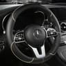 Leather Steering Wheel Cover Universal Diamond Grip Anti Slip Car Wheel Protector 7
