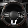 Leather Steering Wheel Cover Universal Diamond Grip Anti Slip Car Wheel Protector 9