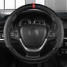 Universal D Shape Steering Wheel Cover Breathable Anti Slip Grip For Car Steering Wheels 3