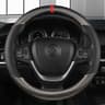 Universal D Shape Steering Wheel Cover Breathable Anti Slip Grip For Car Steering Wheels 4