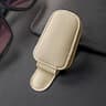 Magnetic Car Glasses Holder Faux Leather Car Visor Organizer Clip For Eyewear Cards  Tickets 6