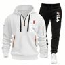 Men Sportswear Zip Hoodie And Sweatpants Jogging Outfit 2