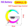 Smart Wireless Charging Station With RGB Night Light Bluetooth Speaker  Alarm Clock 4