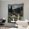 Nordic Scenic Throw Blanket Woven Tapestry Sofa Cover  Decorative Bedspread 1