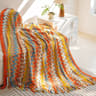 Boho Throw Blanket Knitted Striped Tassel Decorative Sofa  Bed Throw 8