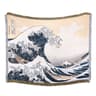 Abstract Geometric Throw Blanket with Tassels Cozy Knitted Sofa, Bed & Picnic Blanket