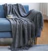Soft Knitted Throw Blanket With Tassels Cozy Nordic Sofa  Bed Accent For All Seasons 10