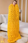 Chunky Knit Blanket Handmade Chenille Throw Blanket For Couch Bed  Cozy Home Decor 1