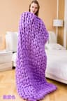 Chunky Knit Blanket Handmade Chenille Throw Blanket For Couch Bed  Cozy Home Decor 5
