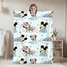 Minnie Mouse Blanket Soft Fleece Cartoon Throw Blanket for Bed, Sofa, Travel & Camping