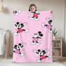 Minnie Mouse Blanket Soft Fleece Cartoon Throw Blanket for Bed, Sofa, Travel & Camping