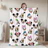 Minnie Mouse Blanket Soft Fleece Cartoon Throw Blanket for Bed, Sofa, Travel & Camping