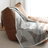 Nordic Geometric Knitted Throw Blanket for Sofa, Bed & Home Decor
