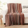 Battilo Boho Throw Blanket with Tassels Soft Knit Throw Blanket for Sofa, Bed & Home Decor