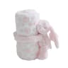 Soft Bunny Baby Blanket  Plush Toy Set Flannel Newborn Baby Blanket Gift 1