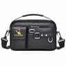 Mens Crossbody Shoulder Bag with Adjustable Strap and Multiple Compartments