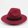 Mens Retro British Wool Jazz Cap with Wide Brim