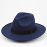 Mens Retro British Wool Jazz Cap with Wide Brim