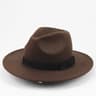 Mens Retro British Wool Jazz Cap with Wide Brim