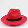 Mens Retro British Wool Jazz Cap with Wide Brim