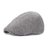 Mens Cotton Linen Newsboy Cap for Spring Summer and Fall
