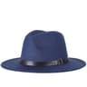 Mens Wool Blend Fedora Hat with Casual Jazz Style