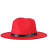 Mens Wool Blend Fedora Hat with Casual Jazz Style