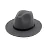 Mens Wool Blend Fedora Hat with Casual Jazz Style