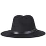 Mens Wool Blend Fedora Hat with Casual Jazz Style