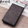 Magnetic RFID Wallet For Credit Cards With Aluminum Pop Up Holder 7