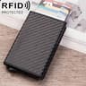 Magnetic RFID Wallet For Credit Cards With Aluminum Pop Up Holder 8