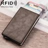 Magnetic RFID Wallet For Credit Cards With Aluminum Pop Up Holder 9
