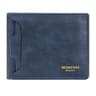 Mens Short Bifold Wallet with Multiple Card Slots and Zipper Coin Pocket