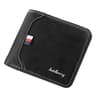 Mens Trifold Wallet with Coin Pocket and Slim Horizontal Design
