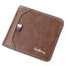Mens Trifold Wallet with Coin Pocket and Slim Horizontal Design