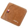Mens Trifold Wallet with Coin Pocket and Slim Horizontal Design
