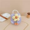 Childrens Flower Pearl Crossbody Handbag for Girls