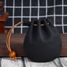 Vintage Leather Coin Purse Mini Organizer for Cash Coins and Cards