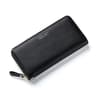 Womens Long Clutch Wallet with Zipper Closure and Phone Pocket