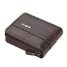 Mens Trifold Wallet with Zipper Coin Pocket and Multiple Card Slots