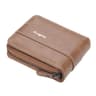Mens Trifold Wallet with Zipper Coin Pocket and Multiple Card Slots