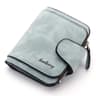 Small PU Leather Coin Purse for Women with Zipper and Buckle Closure