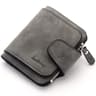 Small PU Leather Coin Purse for Women with Zipper and Buckle Closure