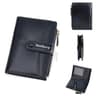 Womens Bifold Wallet with Zipper Coin Purse & Buckle Closure