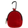 Genuine Leather Shell Shaped Coin Purse with Zipper and Carabiner Clip
