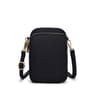 Womens Mini Crossbody Phone Bag with Triple Zipper Compartments