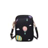 Womens Mini Crossbody Phone Bag with Triple Zipper Compartments