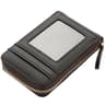 PU Leather Card Holder Wallet with Multiple Slots and Zipper Coin Purse