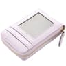 PU Leather Card Holder Wallet with Multiple Slots and Zipper Coin Purse